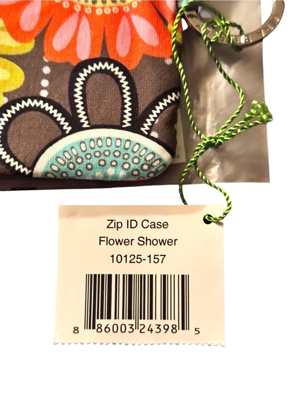 Vera Bradley Retired 2014 Flower Shower Zip ID Case NWT Deadstock